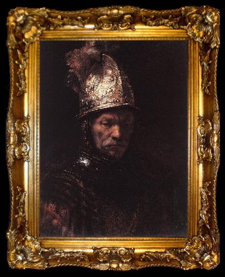 framed  Rembrandt Peale The Man with the Golden Helmet, ta009-2